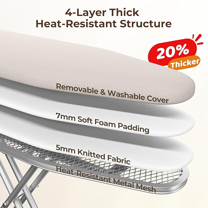 Yaheetech Foldable Ironing Board, Heavy Duty Iron Board