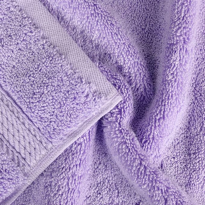 SUPERIOR Egyptian Cotton Pile 8 Piece Towel Set, Includes 2 Bath, 2 Hand