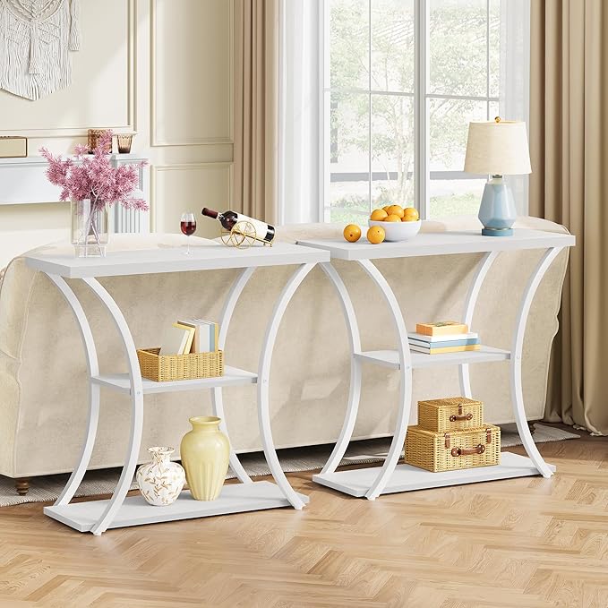 Hoctieon 3 Tier Console Table