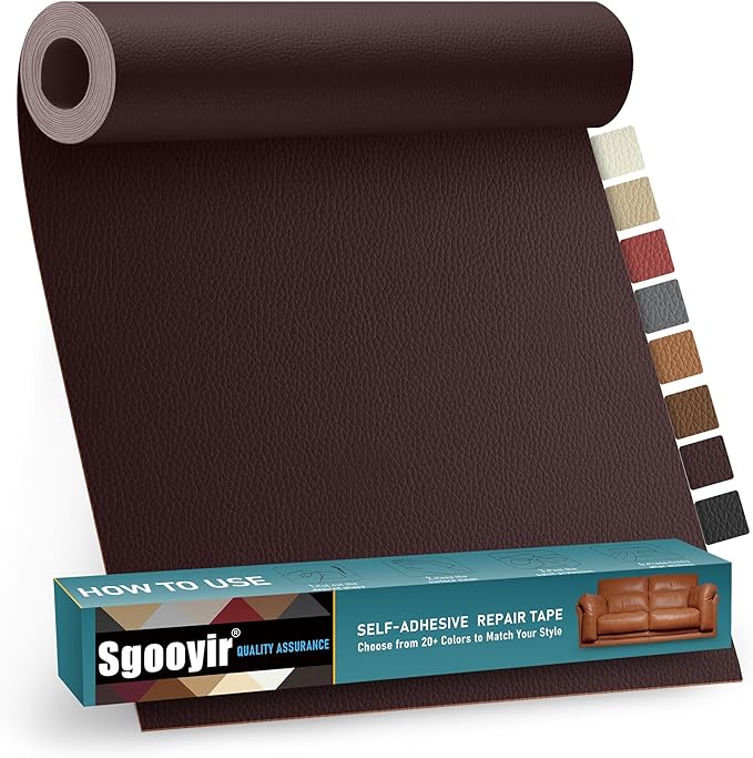 Leather Repair Patch Tape Kit, Vinyl Leather Repair Kit