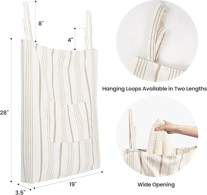 AELS Farmhouse Hanging Laundry Hamper