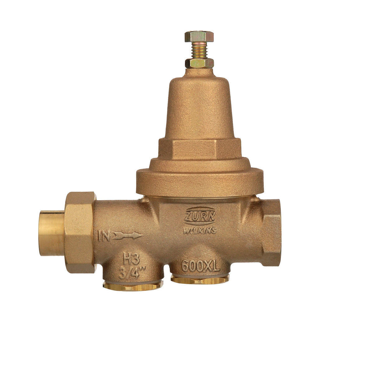 Zurn Wilkins 34-600XLC 3/4" 600XL Pressure Reducing Valve with cop/ Sweat Connections