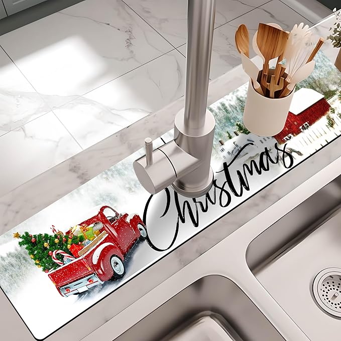 Kitchen Sink Splash Guard Faucet Mat