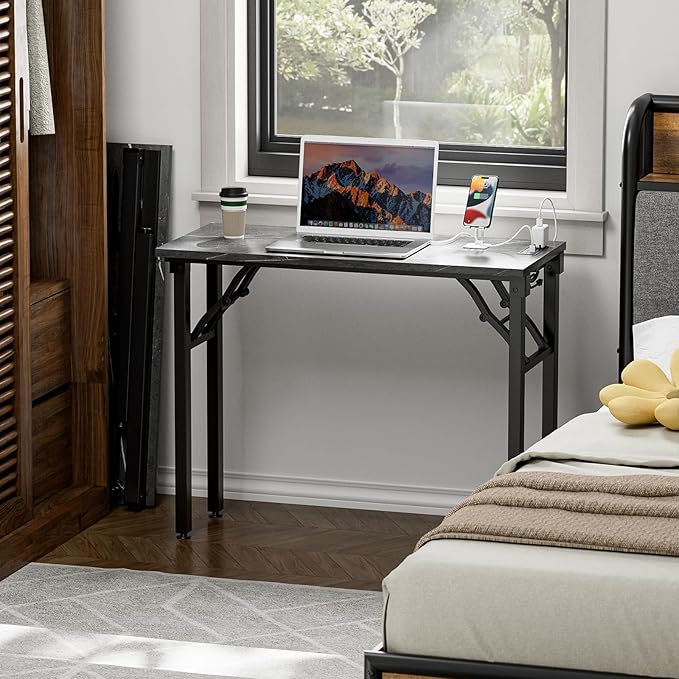 TEMI Small Computer Desk Folding Table