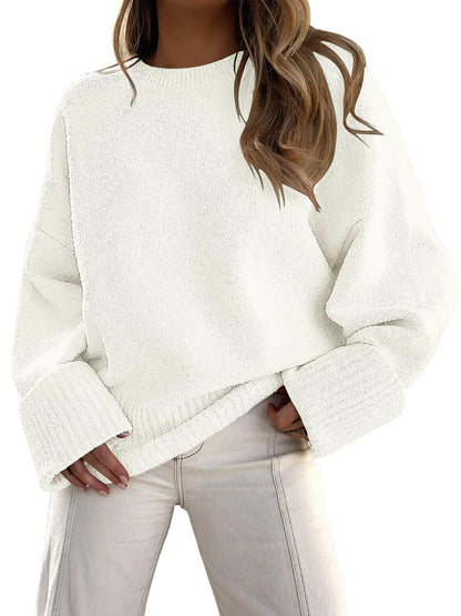 LILLUSORY Women's Oversized Sweaters Fuzzy Chunky Warm Pullover Sweater