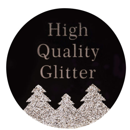Christmas Traditions 6"(H) x 3.75"(W) Champagne Gold Glittered Reindeer Head Ornaments Hanging Tree Decorations (Champagne Gold)(Small)