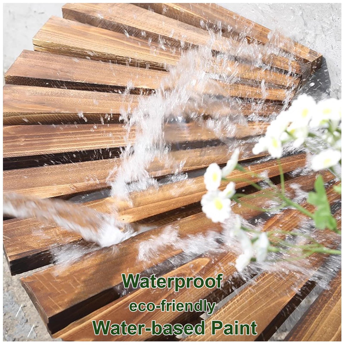 SQXLXDD Tree Bench Wrap Around, Outdoor Patio Garden Porch Curved Bench, Wood Outdoor Benches Weatherproof, Wooden Semicircular Park Benches for Outside