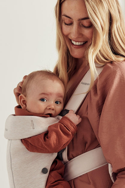 BabyBjörn Baby Carrier Mini, 3D Jersey, Light Beige