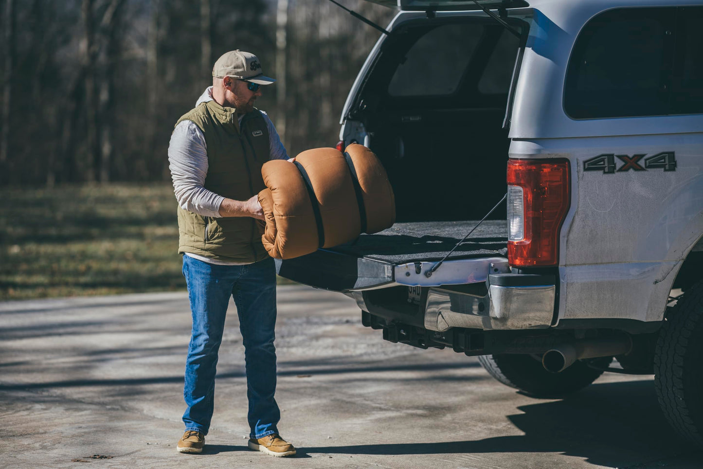 Browning Camping Enterprise -20° Degree Sleeping Bag – Hooded Rectangular Cold Weather Canvas Sleeping Bag with Flannel Liner, PolyLoft Insulation & Roll-Up Straps for Winter Camping