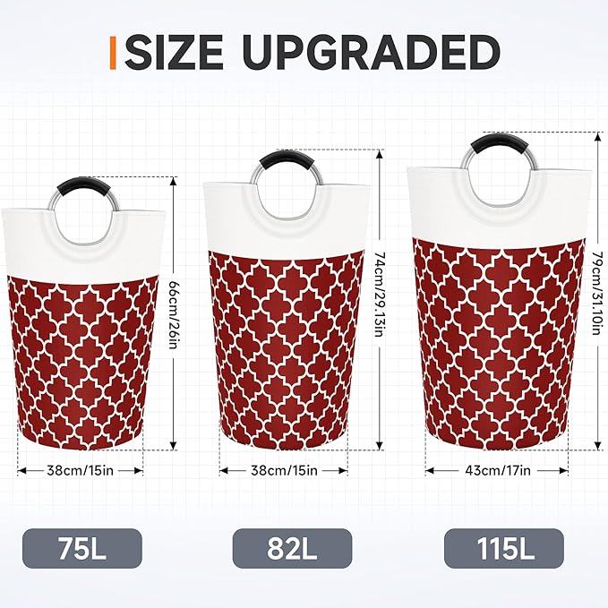 Large Laundry Basket Laundry Hamper Bag Washing Bin Clothes Bag Collapsible Tall