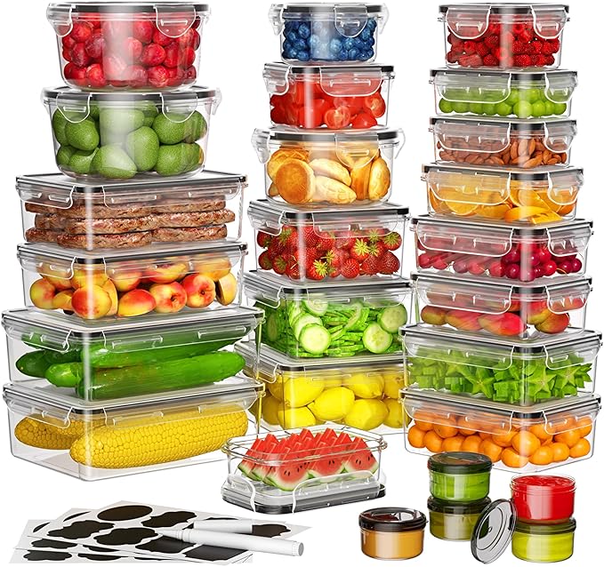 52 PCS Food Storage Containers