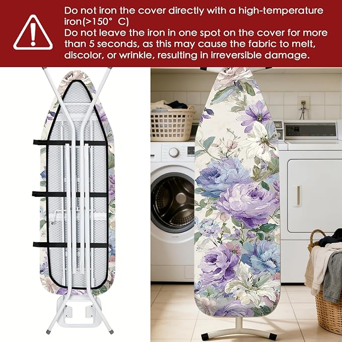 Nuxovilar Ironing Board Cover Needle Cotton 15x54 Inches | Ironing Board Cover