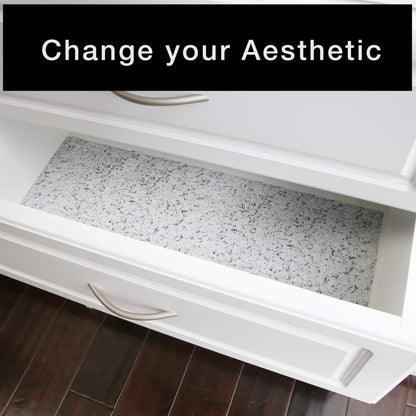 Smart Design Bonded Grip Shelf Liner - 12 Inch x 10 Feet - Non Adhesive, Strong Grip Bottom, Easy Clean Kitchen Drawer, Cabinet, Cupboard Dresser Protector Cover, Non Slip Rubber Mat - Ocean Origami