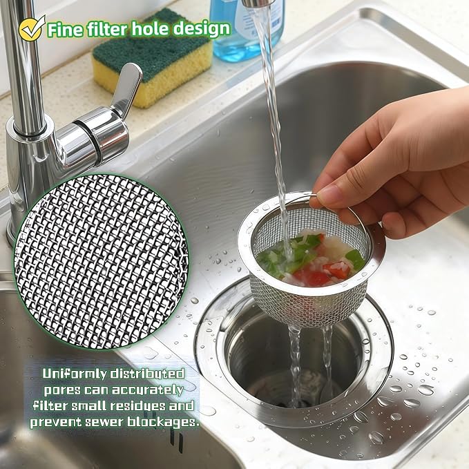 Stainless Steel Kitchen Sink Strainer