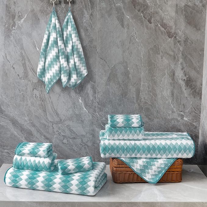 Hand Towels Set 2 Pack-16“x31” Ultra Soft Microfibers Bathroom Towel Set Highly