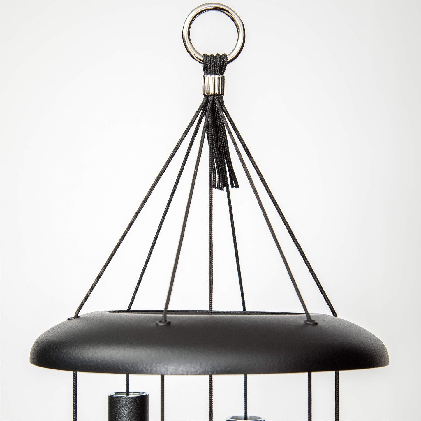 Corinthian Bells 30 Inch Black Wind Chimes for Outside, Modern Metal Outdoor Wind Chime for Patio Decor, Made in USA