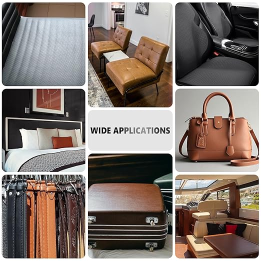 Leather Repair Patch, Breathable Perforated Self Adhesive Repair Patch