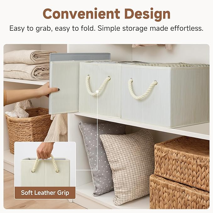 StorageWorks Collapsible Storage Bins, Closet Organizer Bins