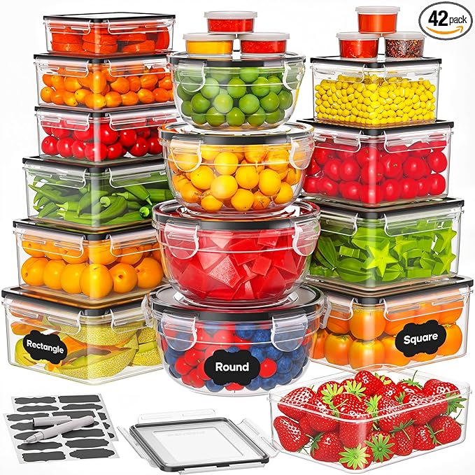 42 PCS Food Storage Containers