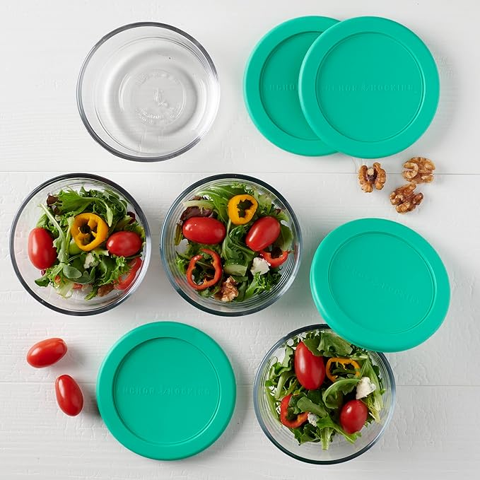 Anchor Hocking 2 Cup Glass Storage Containers