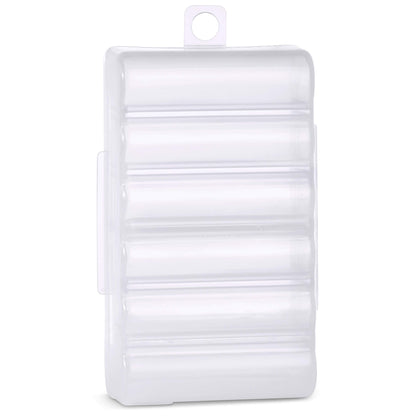GlossyEnd Set of 4 - Two AA and Two AAA Battery Storage Box, Battery Storage Case, Battery Holder Clear
