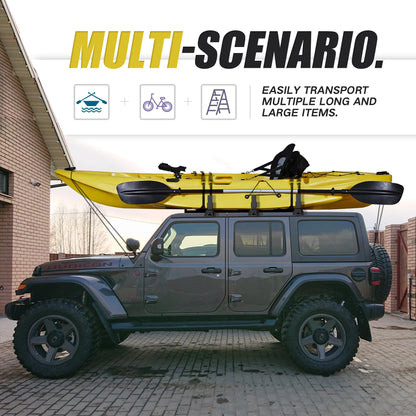 XOOKUN Heavy Duty Roof Rack Cross Bars Fit for Jeep Wrangler JL JK Gladiator JT 2007-2024,(2 & 4 Door) Steel Crossbars Rooftop Cargo Bag Kayak Bike Carrier