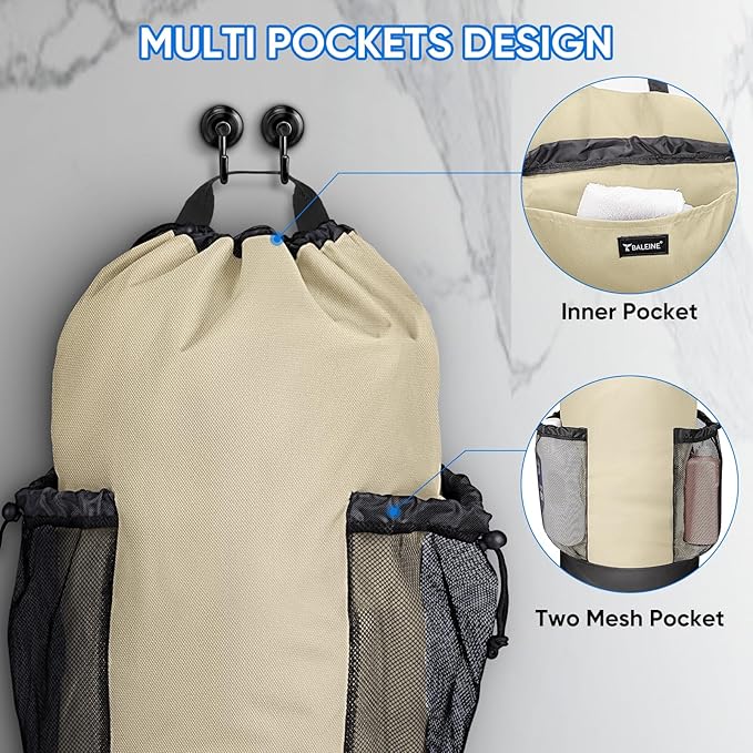 BALEINE 150L Laundry Bag Backpack, 900D Oxford Fabric Large Travel Laundry Bags