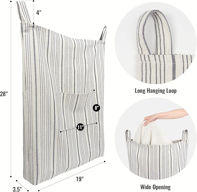 AELS Farmhouse Hanging Laundry Hamper