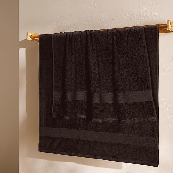 GLAMBURG Premium Cotton 4 Pack Bath Towel Set