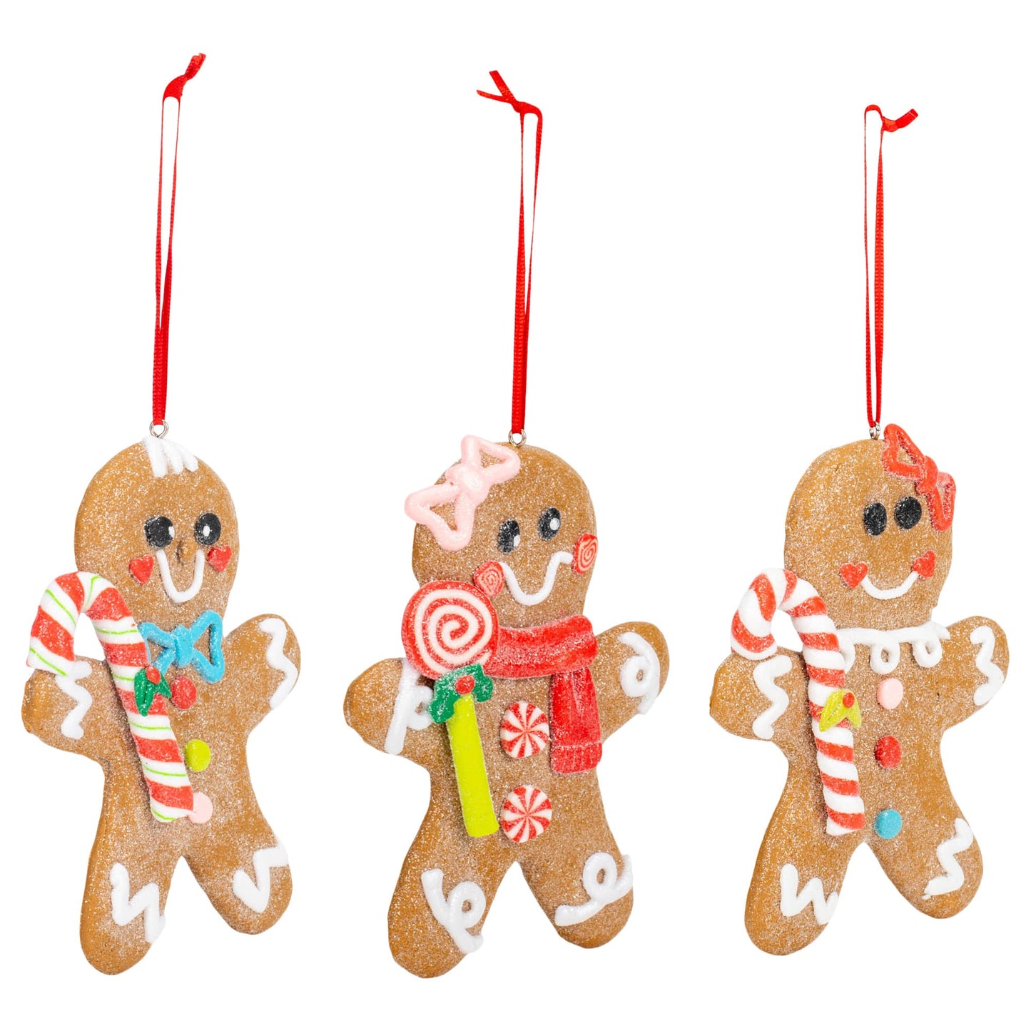 Gingerbread Man PVC Ornament by RAZ Imports, Inc