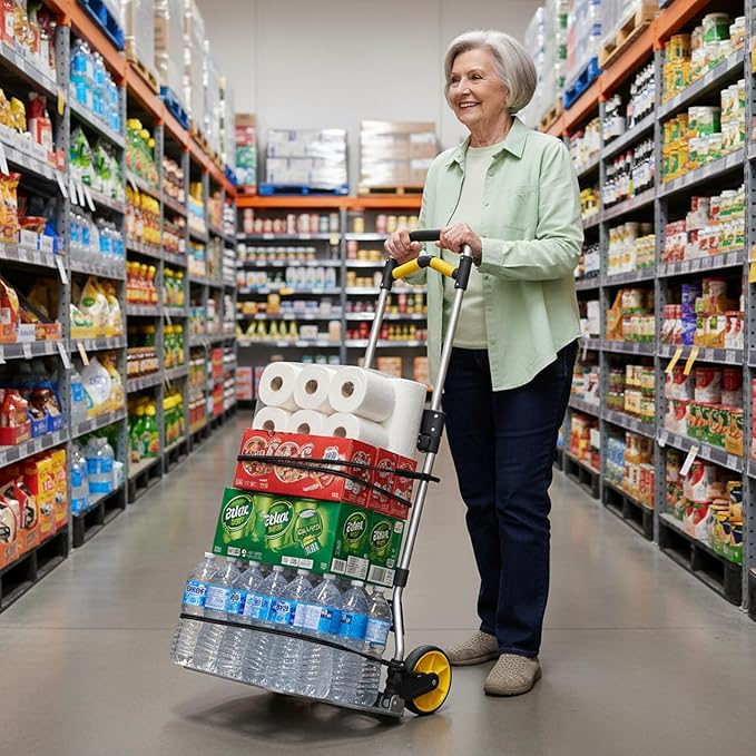 Aluminum Folding Hand Truck 309lb Capacity