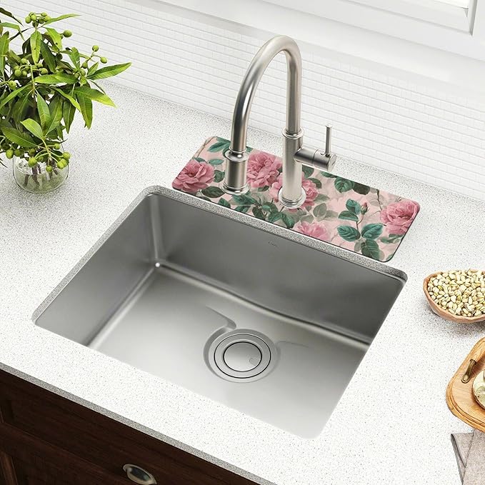 Kitchen Sink Splash Guard 1 PC 30 Inch Sink Faucet Mat Splash Guard