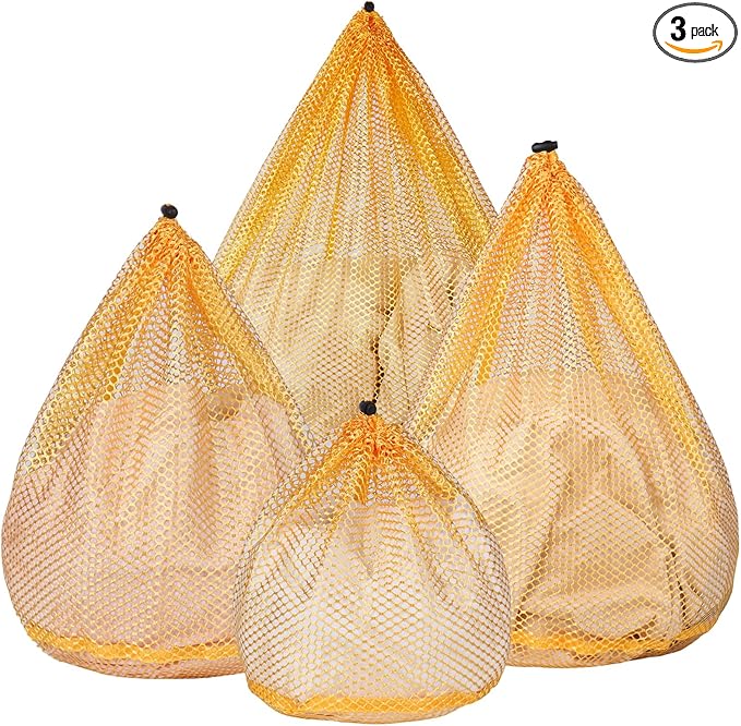 4Pcs Mesh Laundry Bags Washing Machine Mesh Wash Bags