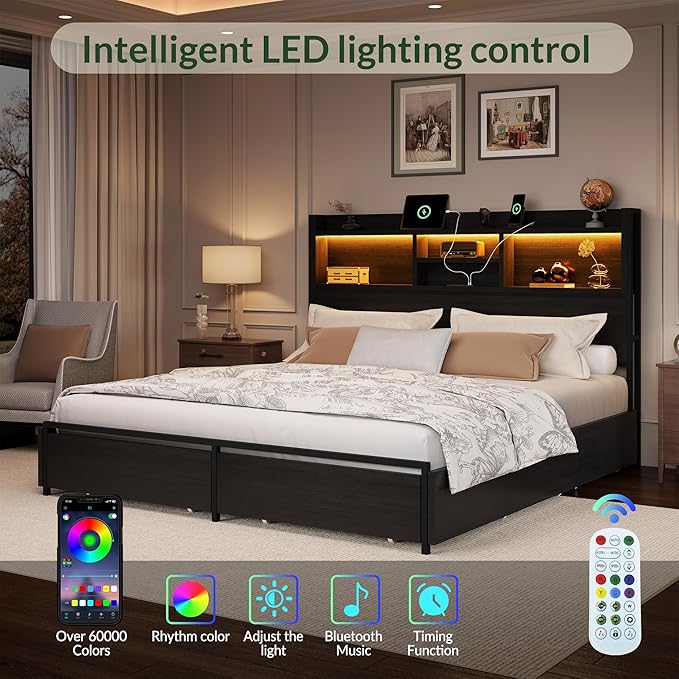 LARMACE King Size Bed Frame