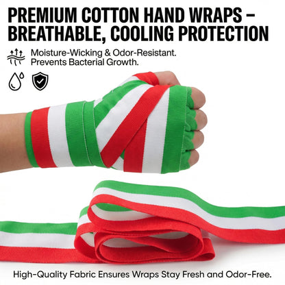 Toichi Hand Wraps for Boxing, Muay Thai, MMA –5M/197 Inches Kickboxing Hand Wraps for Men & Women, Protective Training Wrist Strips for Combat Sports, Martial Arts, Punching Bag Workout