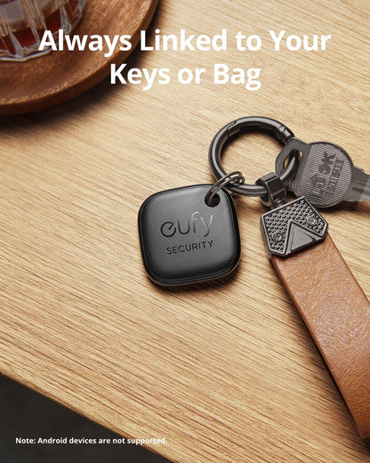 eufy Security SmartTrack Link Bluetooth Item Finder and Key Finder, Works with Apple Find My (iOS only), Find your Remote, Luggage, Phone, and More, Water Resistant (Android Not Supported)