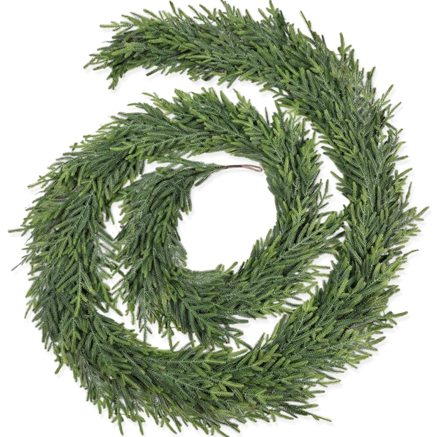 Tulvend 9FT Christmas Pine Garland - Real Touch Green Garland - Artificial Realistic Cedar Garlands for Mantel, Staircase, Tabletop - Indoor Outdoor Winter Christmas Decor