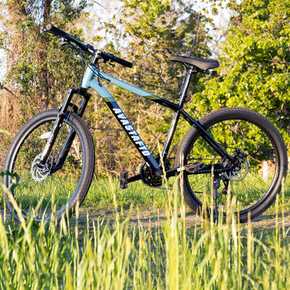 AVASTA 26-inch Mountain Bike for Man Male and Woman Female Adult with Lightweight Aluminum Alloy Frame and Dual Disc Brakes,Front Suspension,21-Speed Shimano Gear Shifters,Hidden Brake Cables,Red