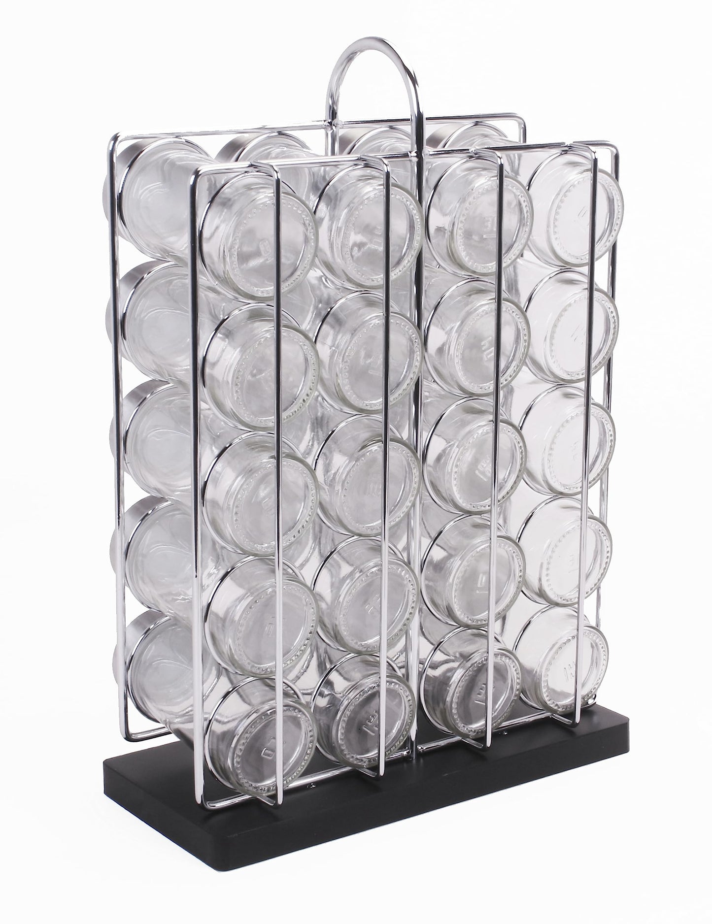 Orii 20 Jar Spice Rack Stainless Steel with Spices Included - Standing Rack Shelf Holder & Countertop Spice Rack Tower Organizer for Kitchen Spices with Spice Refills for 5 Years