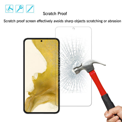 Ailun Screen Protector for Galaxy S22+/S22 Plus 5G 6.6 Inch Display 3Pack + 3Pack Camera Lens Tempered Glass Fingerprint Unlock 0.25mm Clear Anti-Scratch Case Friendly [Not For S22 Ultra]