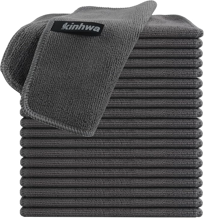 KinHwa Kitchen Washcloths for Dishes Absorbent Microfiber Dish Cloths Quick Dry