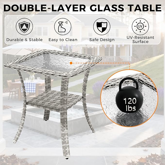 14-Seat Modern Patio Furniture Set