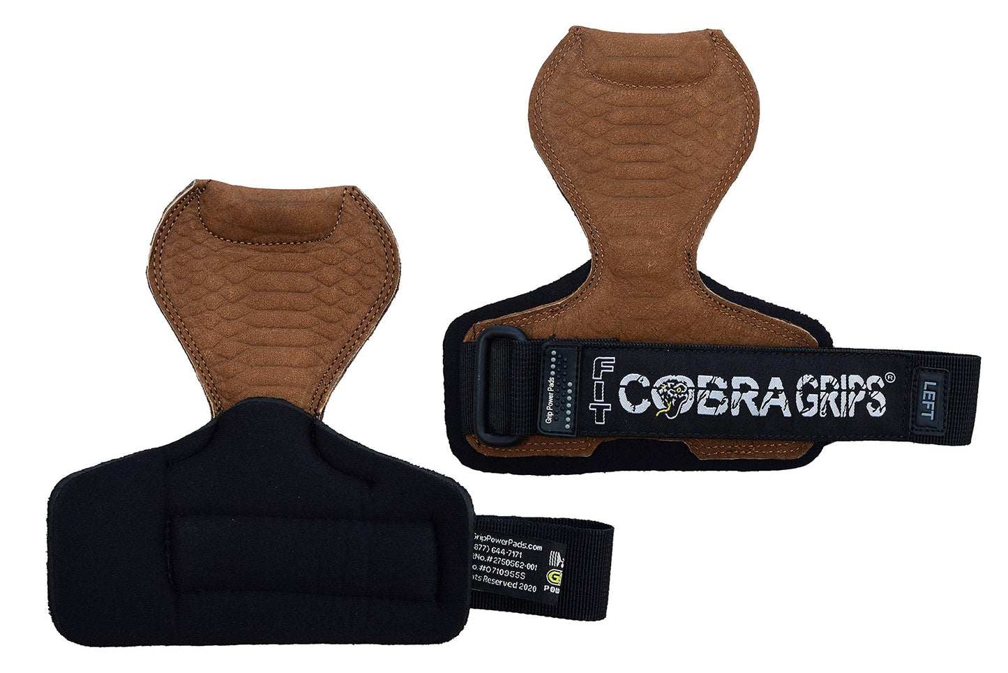 Cobra Grips PRO Weight Lifting Gloves Heavy Duty Straps Alternative Power Lifting Hooks for Deadlifts Adjustable Neoprene Padded Wrist Support Bodybuilding