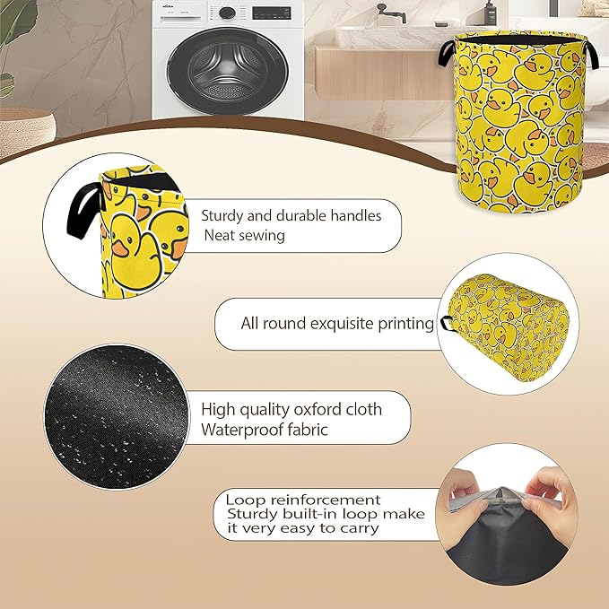 Collapsible Laundry Basket, Cute Cartoon Animal Hampers