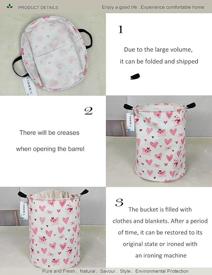 Round waterproof laundry basket, laundry Hampers