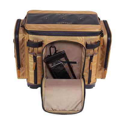 Plano Guide Series 3700 XL Tackle Bag, Beige 1680 Denier Fabric with Waterproof Base, Includes 10 StowAway Utility Organization Boxes, Large Premium Fishing Storage
