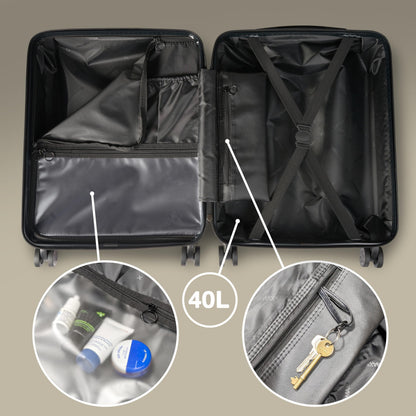 Cabin Max Anode 55x40x20 Cabin Suitcase, Built in Lock, Lightweight Carry On, 8 Wheels, Wet Pocket, Suitable for Ryanair, Easyjet, Paid Hand Luggage Carry-Ons (55 x 40 x 20 cm 40l)