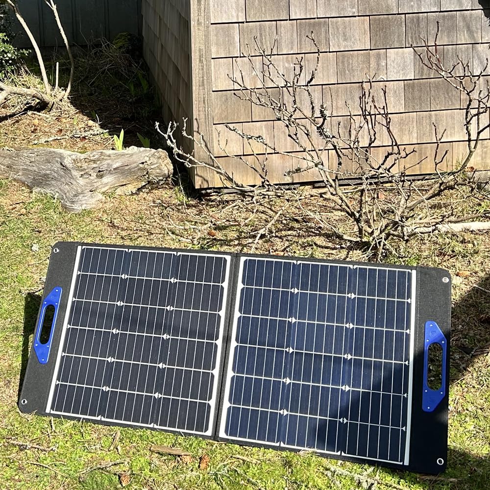 100W Portable Foldable Solar Panel – Shade Stopper™ Technology, ETFE, USB-A & USB-C, Compatible with Most Power Stations, Camping, RV, Van, Off-Grid