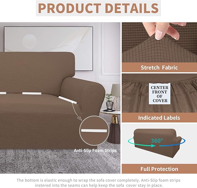 Easy-Going 100% Waterproof Chair Couch Cover, Dual Waterproof Sofa Cover