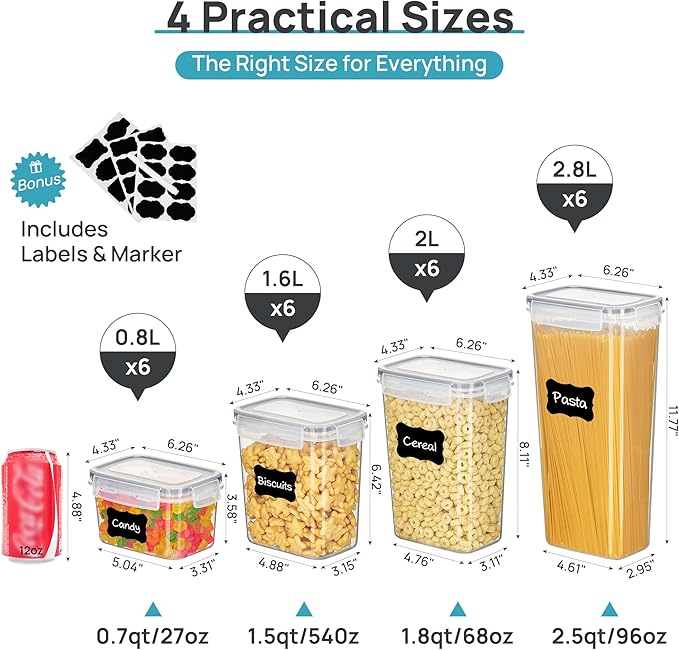 Vtopmart Airtight Food Storage Containers